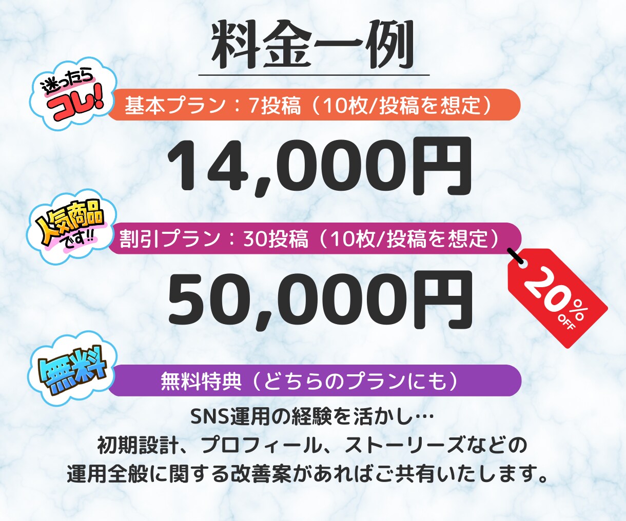 Instagramの投稿概要を作成します 投稿つくる時間もネタも知識もない…それ、プロがやります！ イメージ5