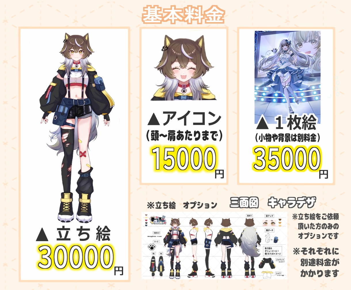 商用利用込！等身イラストお描きします 1枚絵、立ち絵、グッズ制作、歌ってみたサムネイルも！ イメージ2