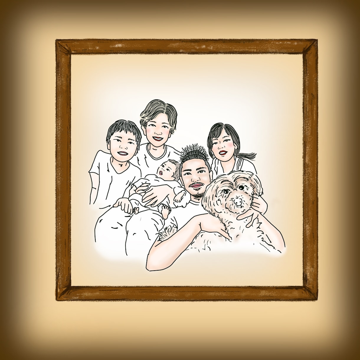 夫婦、カップルの記念日用にイラスト描きます オリジナリティーあるイラストでサプライズで喜ぶ事間違いなし☆ イメージ6