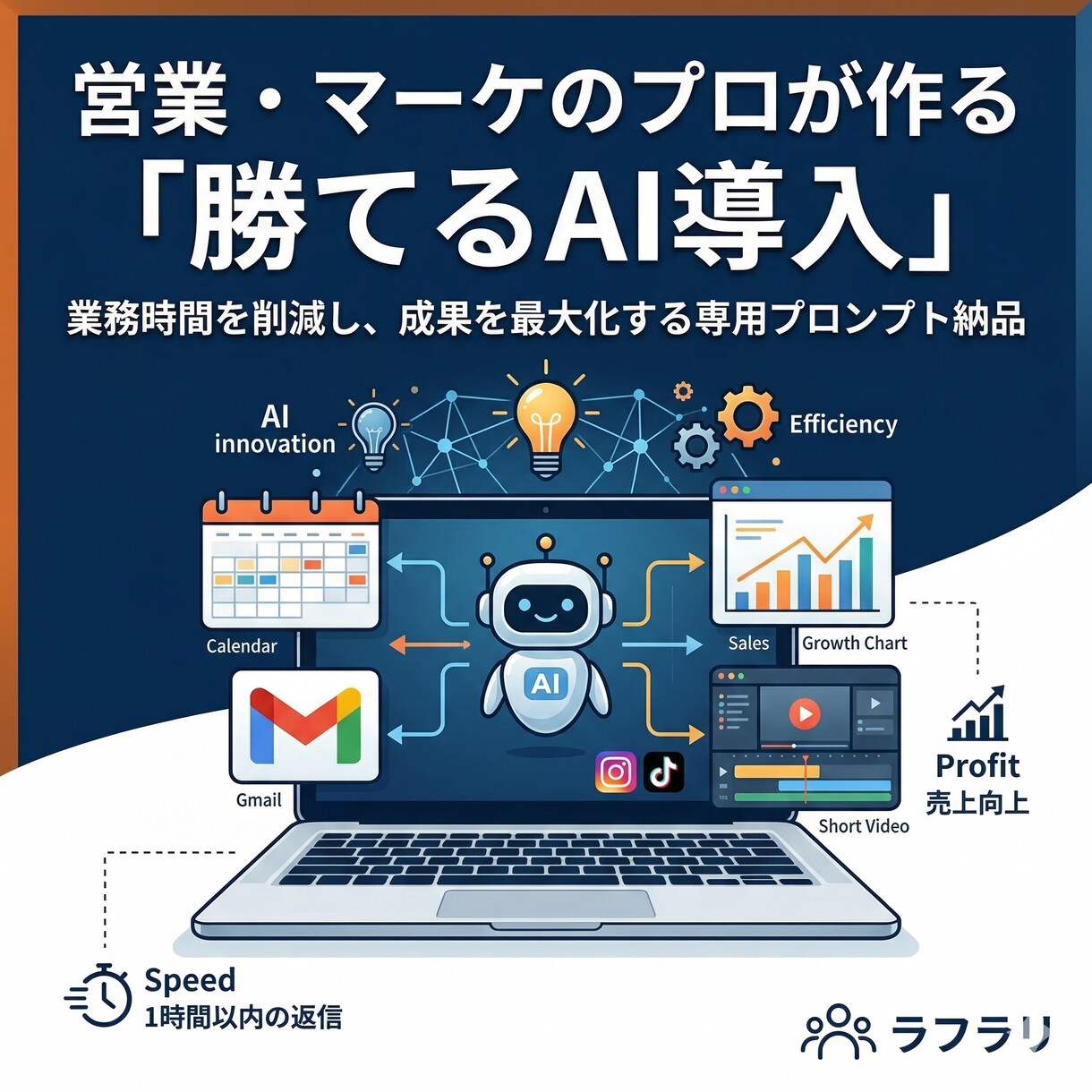 実務経験者が伴走！AI活用による業務効率化をします 営業・マーケのプロが提案。AIで「浮いた時間」を成果に変える イメージ1