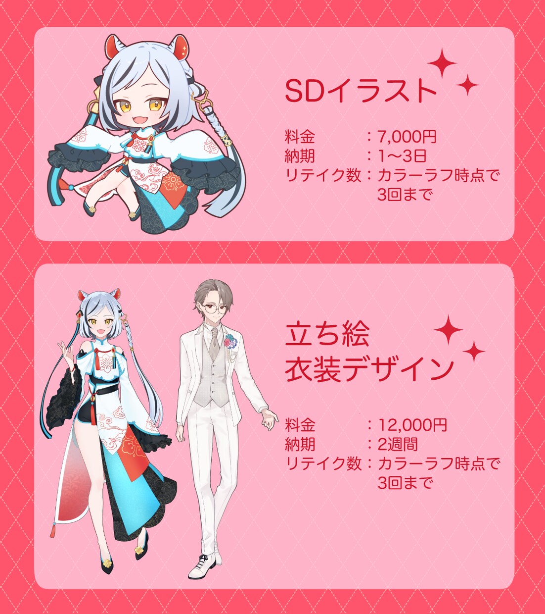 最短即日!イラスト作成承ります アニメ調イラストお任せ下さい! イメージ2