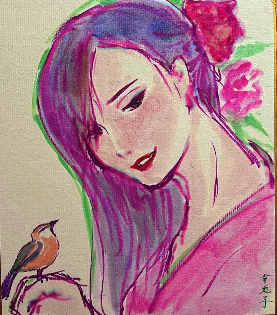 水彩画イラスト描きます 不思議で妖艶な雰囲気のイラスト描きます イメージ4