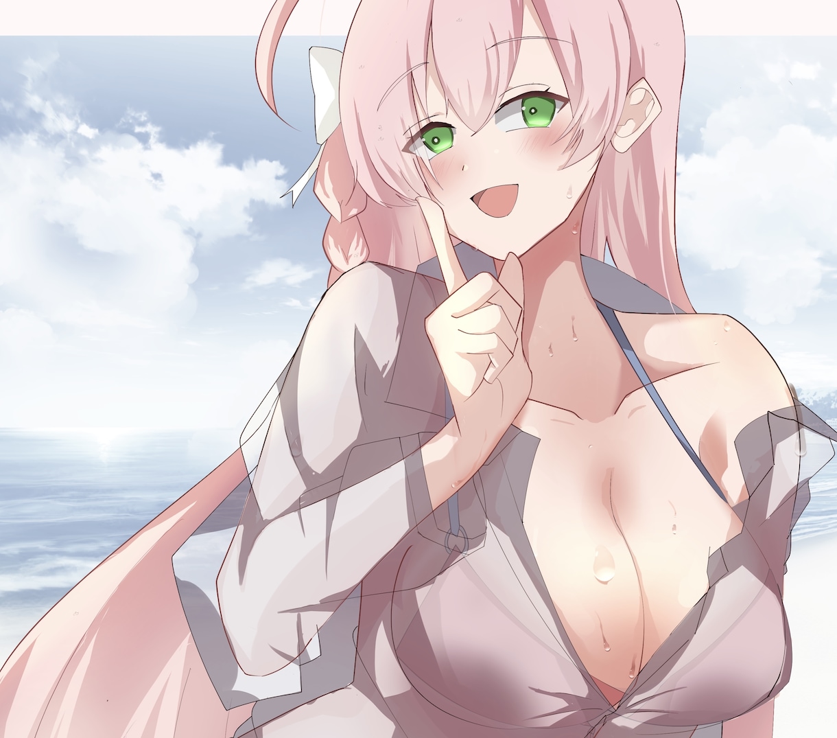 魅力的でSNS映えする女の子のイラストかきます 可愛らしく少し色っぽい女の子が得意です イメージ1