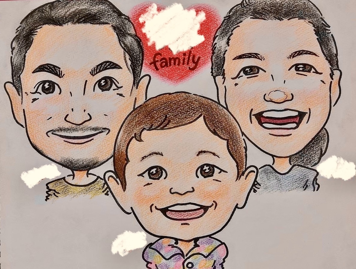 色紙サイズ★似てる！似顔絵をお描きします 記念日や大切な人へのプレゼントにぴったり！ イメージ2