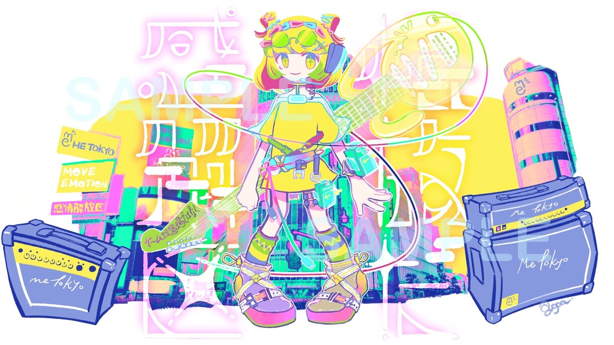 商用利用可！誰にも似てないカラフルな絵を描きます ◉企業実績あり！カラフルポップな「かわいい」を！ イメージ1