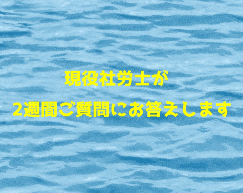 現役社労士が、事業主様のご質問に2週間対応します 保険関係や身近な労働問題に関しご質問ください イメージ1