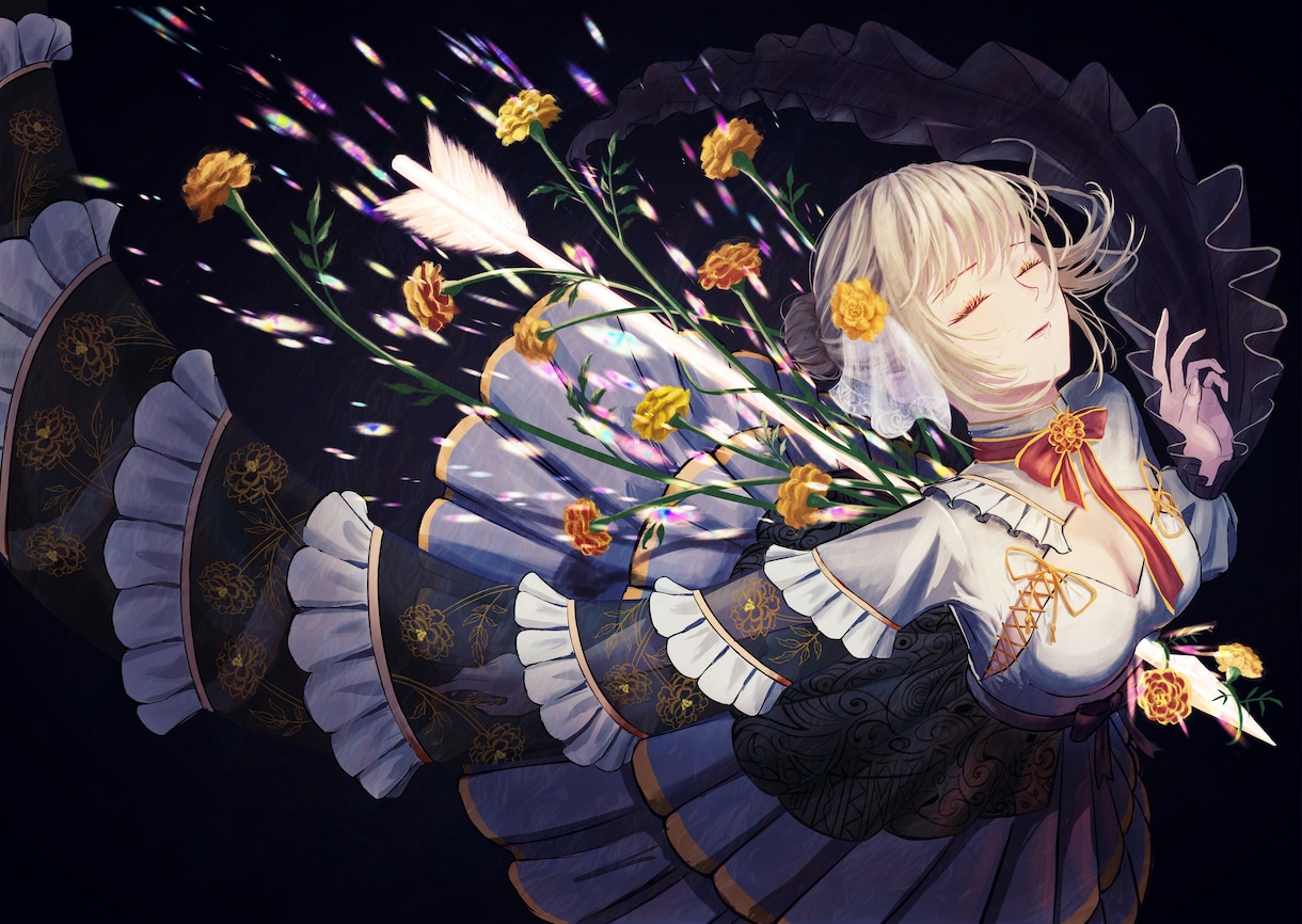 繊細で美しいイラスト作成します MVイラスト、一枚絵、立ち絵、アイコン等承ります！ イメージ2