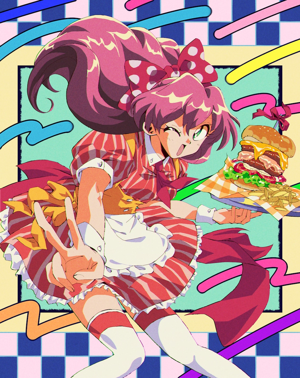 90's風のレトロポップなイラストを描きます SNSアイコン・グッズ制作等様々な用途に対応いたします イメージ2