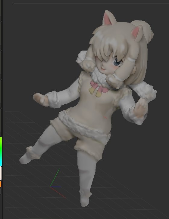 お試し　あなたのキャラクターを３D化します ３D出力が利用できる形式のデータを作ります。※デフォルメのみ イメージ2