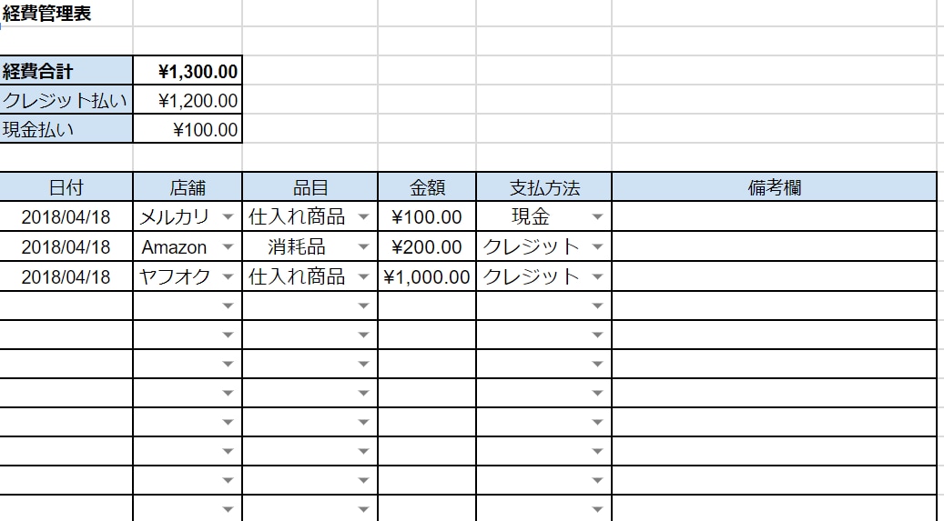 わかりやすい【在庫管理表】を販売します 物販・転売ビジネスでの在庫管理にお悩みの方向け イメージ3