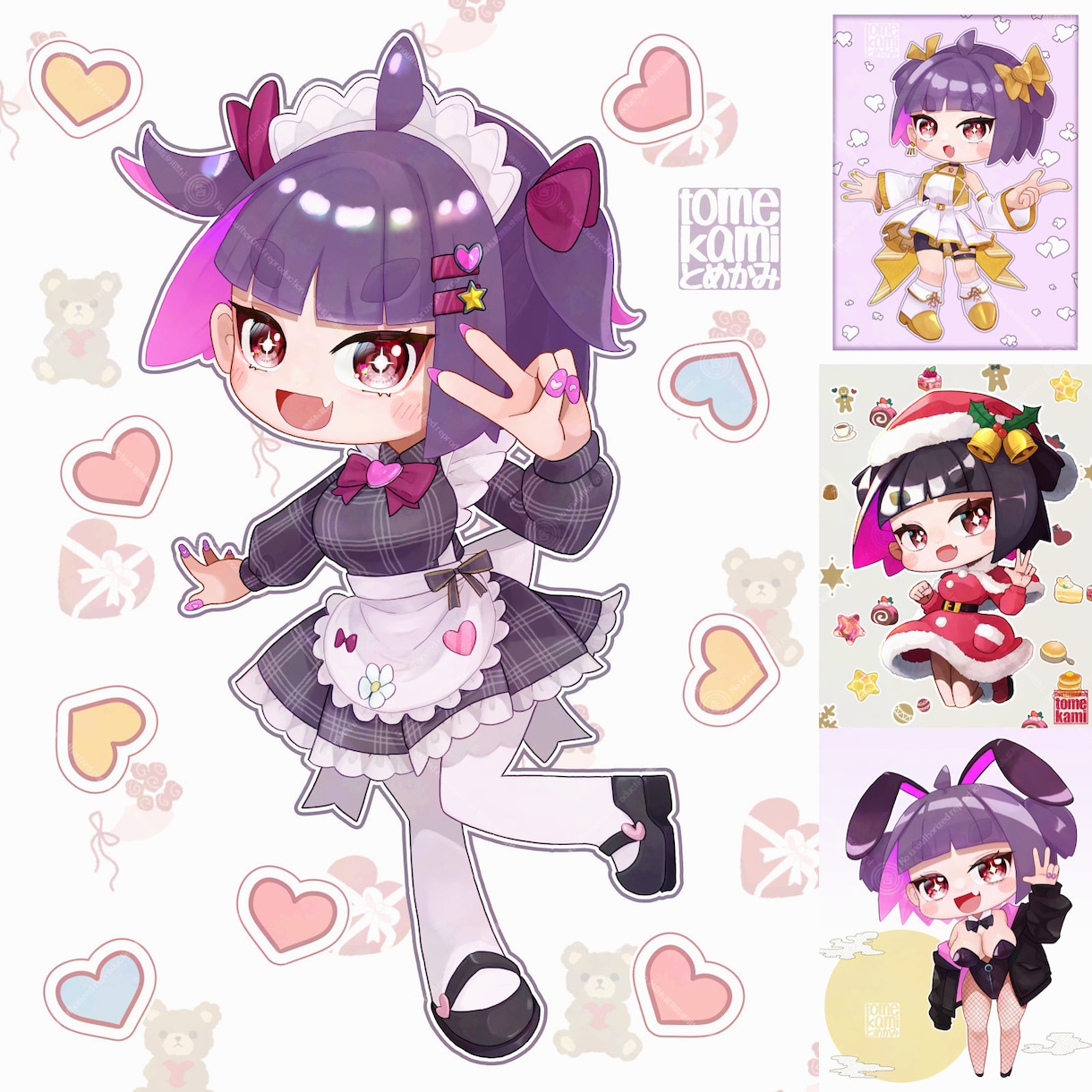 細部もしっかり！デフォルメちびキャラクター描きます 細部までしっかり！デフォルメ・ミニ・ちびキャラクター描きます イメージ3