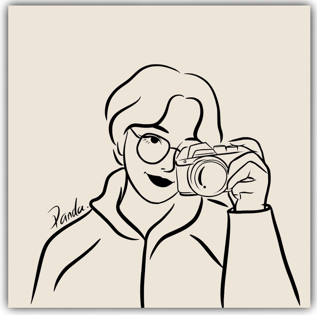 シンプルルな似顔絵を描きます お写真を元に似顔絵イラストをお描きします！ イメージ5