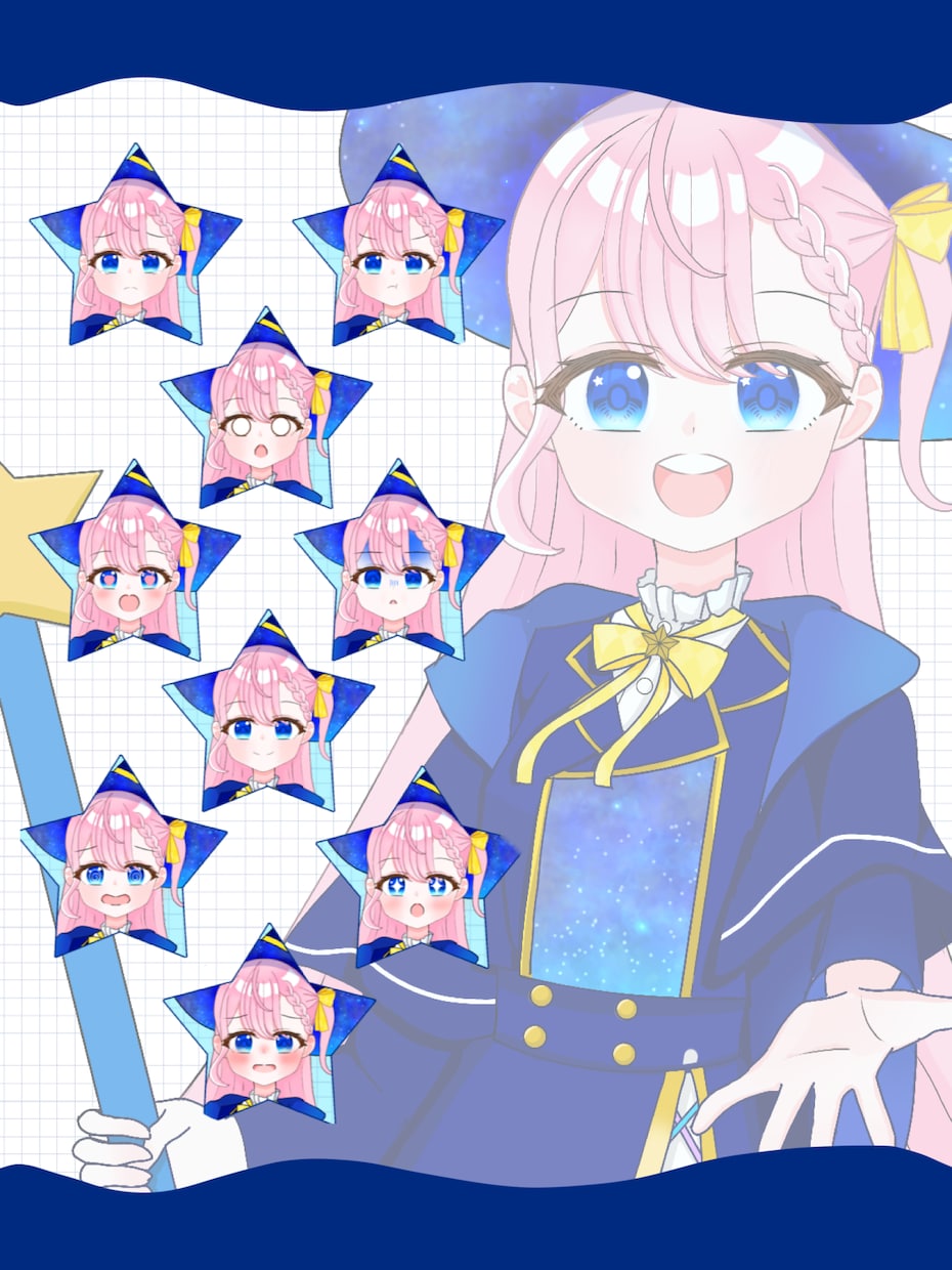 歌ってみたや、IRIAMに!かわいい立ち絵描きます デザイン持ち込みOK!最速10日で納品します。 イメージ2