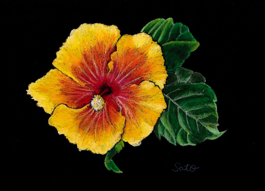 花の絵、描きます あなたのお好きな花を、チョークアートで描きます イメージ2