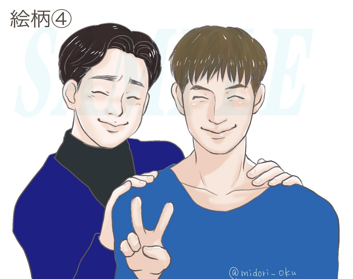 デフォルメタッチの可愛い似顔絵を描きます 自分だけのSNSアイコンで目立っちゃおう♪ イメージ6