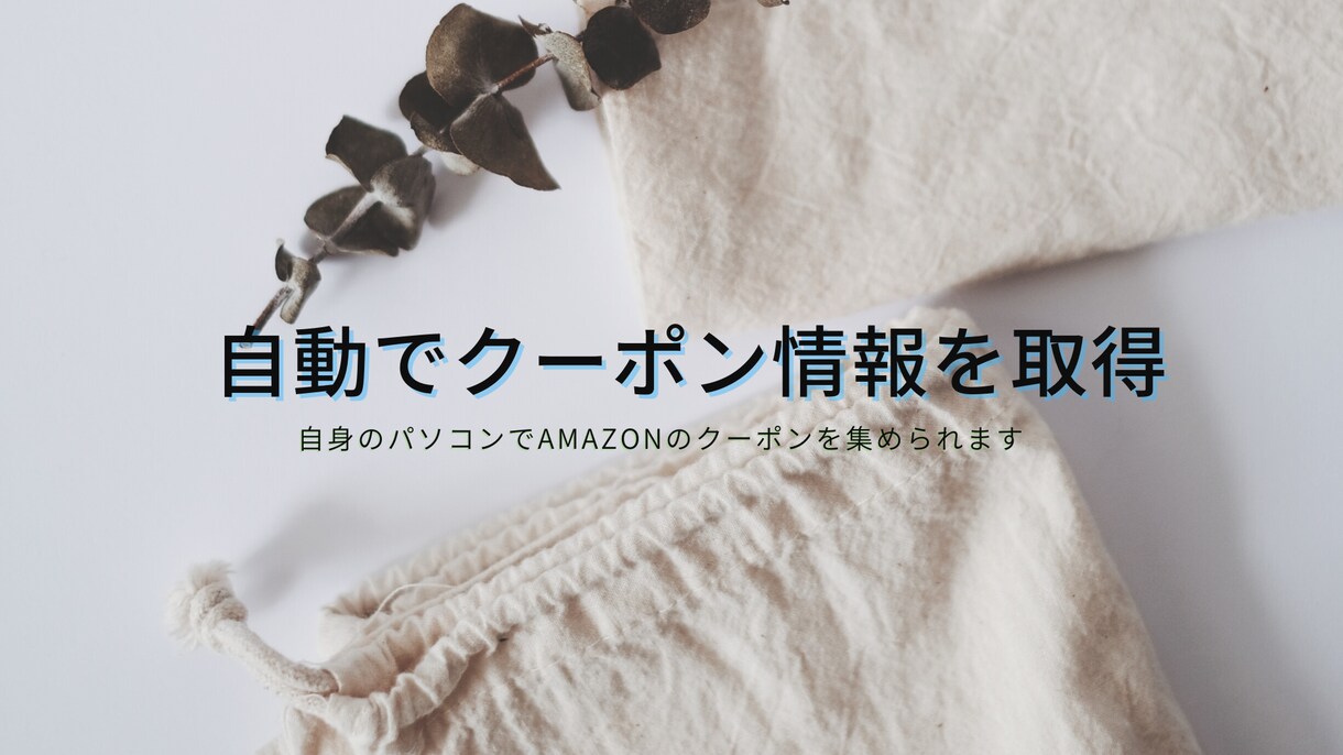 amazomのクーポン情報を集めます 小売業・せどりなどお得な商品の仕入れが必要な方へ イメージ1