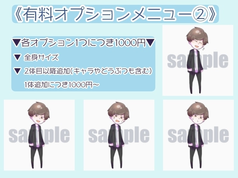 ブログ・動画用◆表情パターン別アイコン作成します ＊ゆるーいアイコン＊表情パターンを4種セットで提供します。 イメージ4