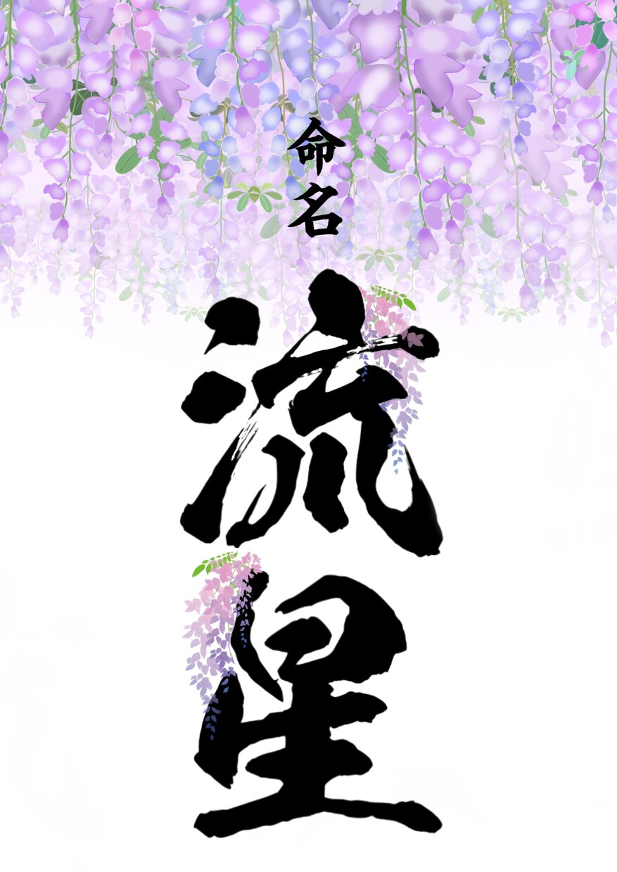 命名書作成ます お名前にお花が咲いてるような美しい命名書 イメージ8