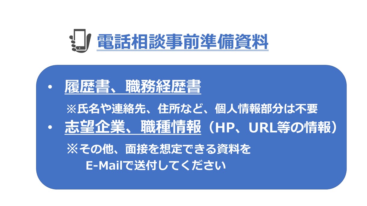 お電話にて新卒就活をサポートします 緊張しない環境で、自宅など好きな時間、場所から利用できます イメージ10