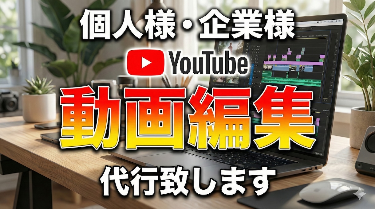 YouTubeの動画編集代行致します 編集まで手が回らないなどのお悩み、お気軽にご相談ください！ イメージ1