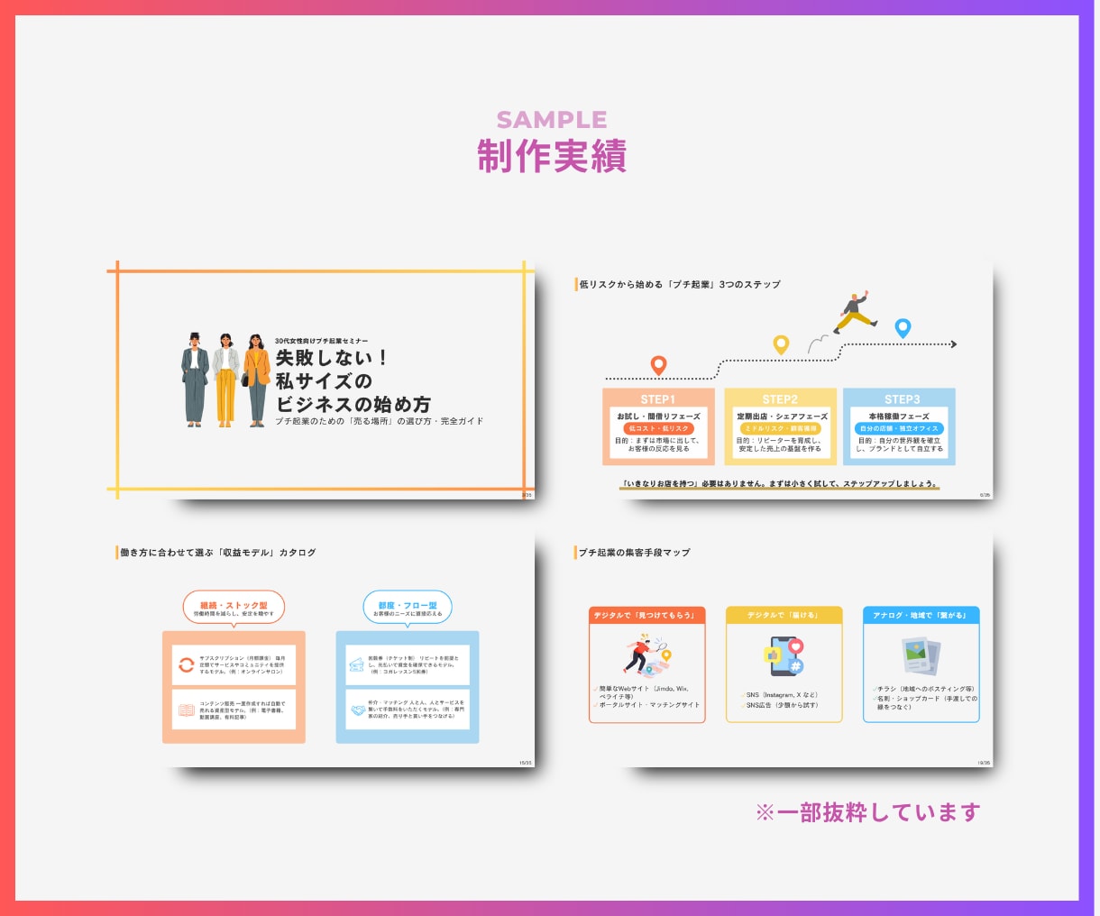 世界観が伝わるスライド資料を作成します 起業家・SNS発信者向け｜あなたらしさと伝わりやすさを両立 イメージ6