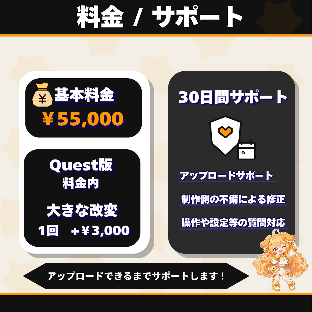 オリジナルVRChatアバターをゼロから制作します デザインからアップロードまで、全部こみこみで イメージ6