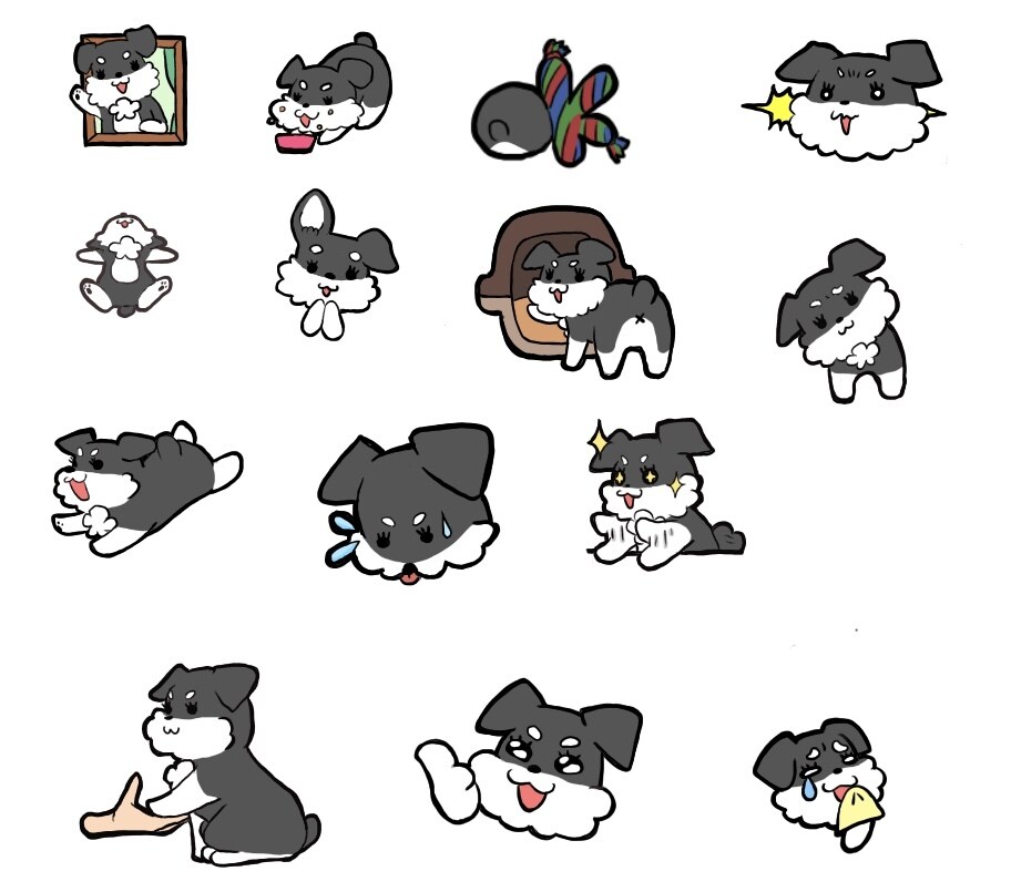 世界に一つのLINEスタンプ作成します 大切なペットちゃんたちをLINEスタンプにします！ イメージ3