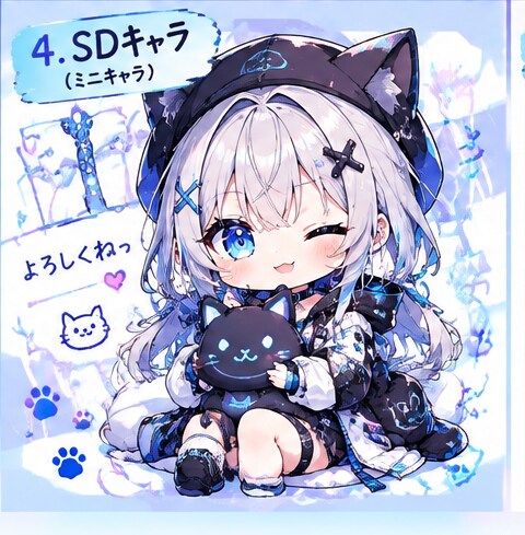VTuber向けイラスト制作します あなたの「好き」を、世界にひとつだけのイラストに✨ イメージ3
