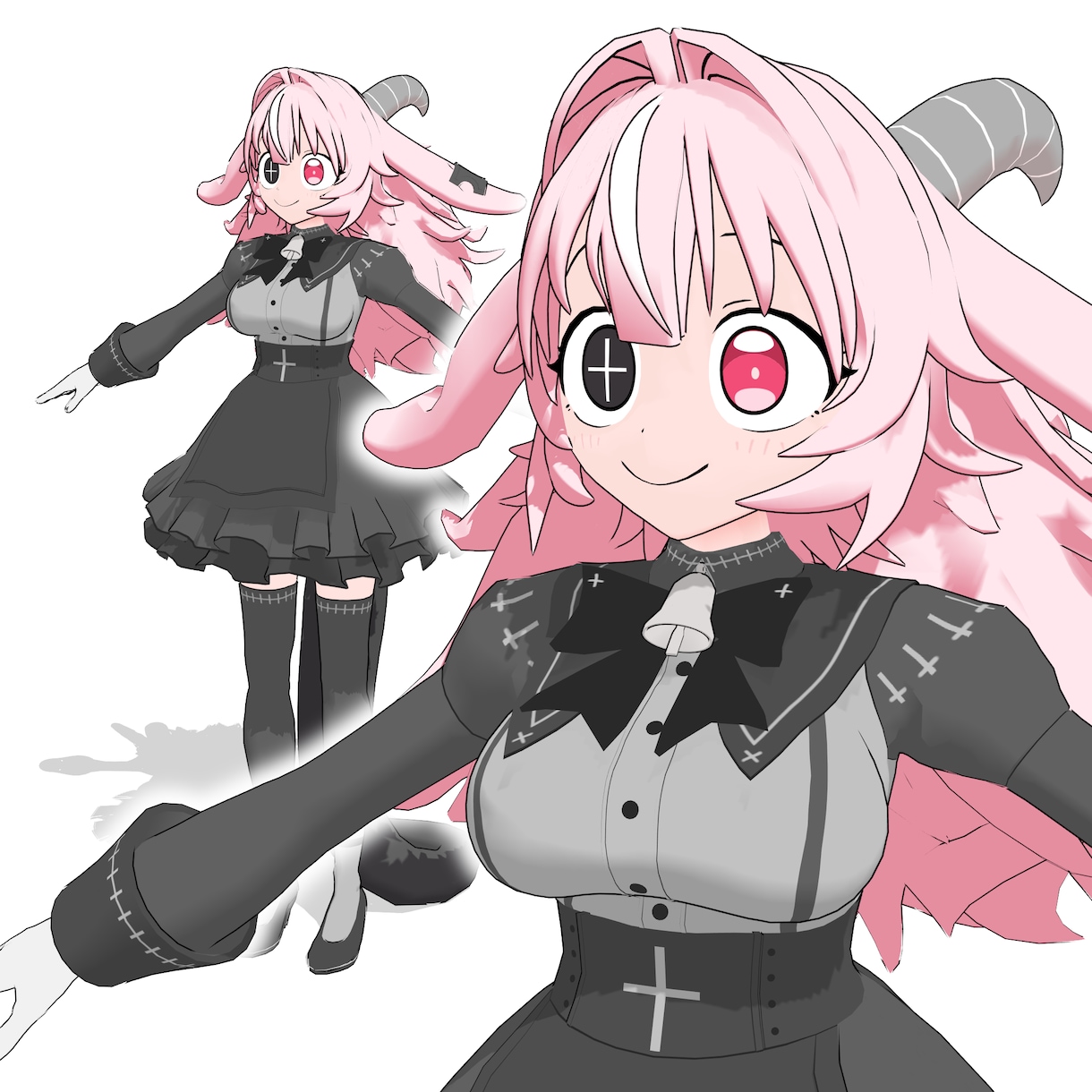 フルスクラッチ3Dキャラクターを制作します Vtuber等で使用できる3Dキャラクター制作 イメージ3