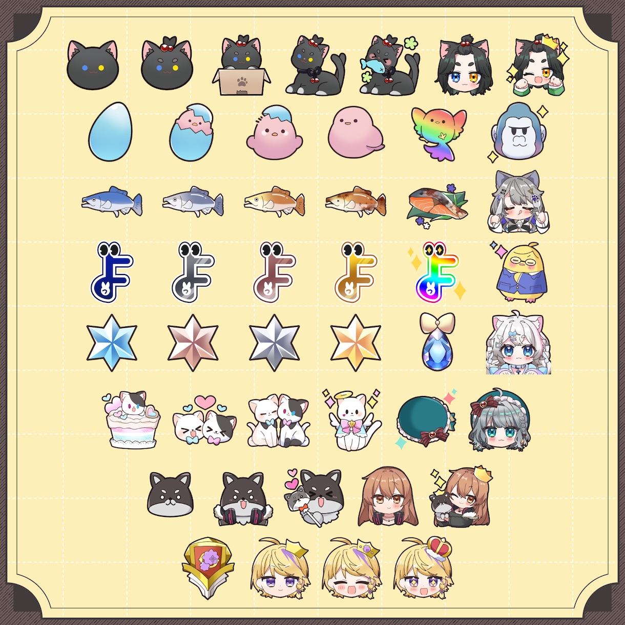告知画像付き！配信で使えるスタンプを制作します アニメーションスタンプも対応はじめました！ イメージ9