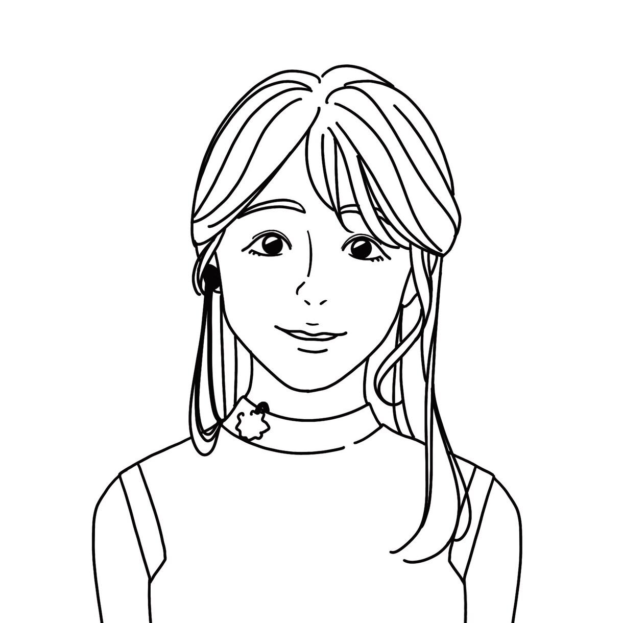 結婚式・記念日に★シンプルな似顔絵描きます 背景あり版/なし版２種納品！使い勝手のいいイラスト◎ イメージ5