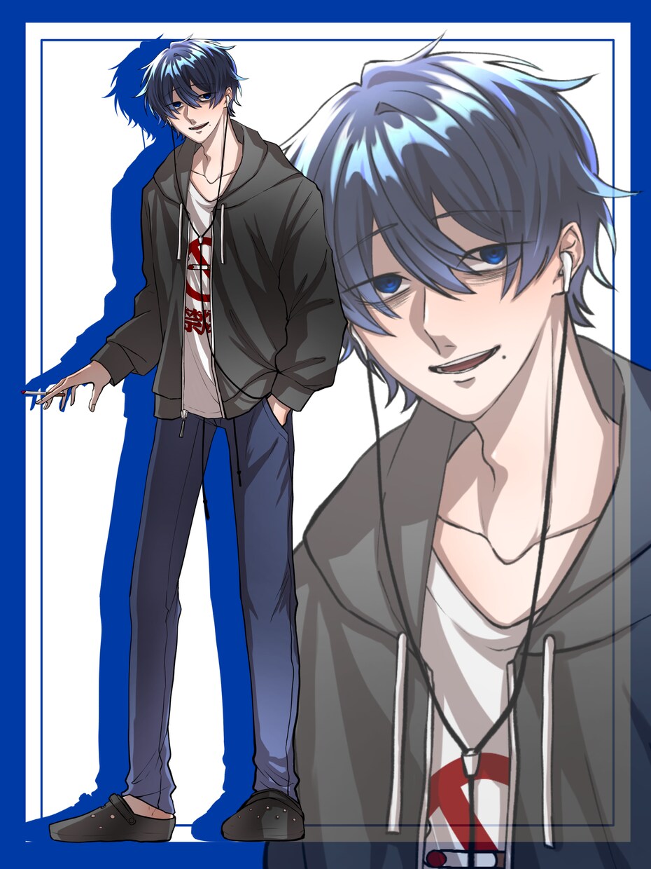 男性キャラクターの立ち絵を描きます アニメ塗りで、シンプルで目を引く立ち絵を描きます！ イメージ7
