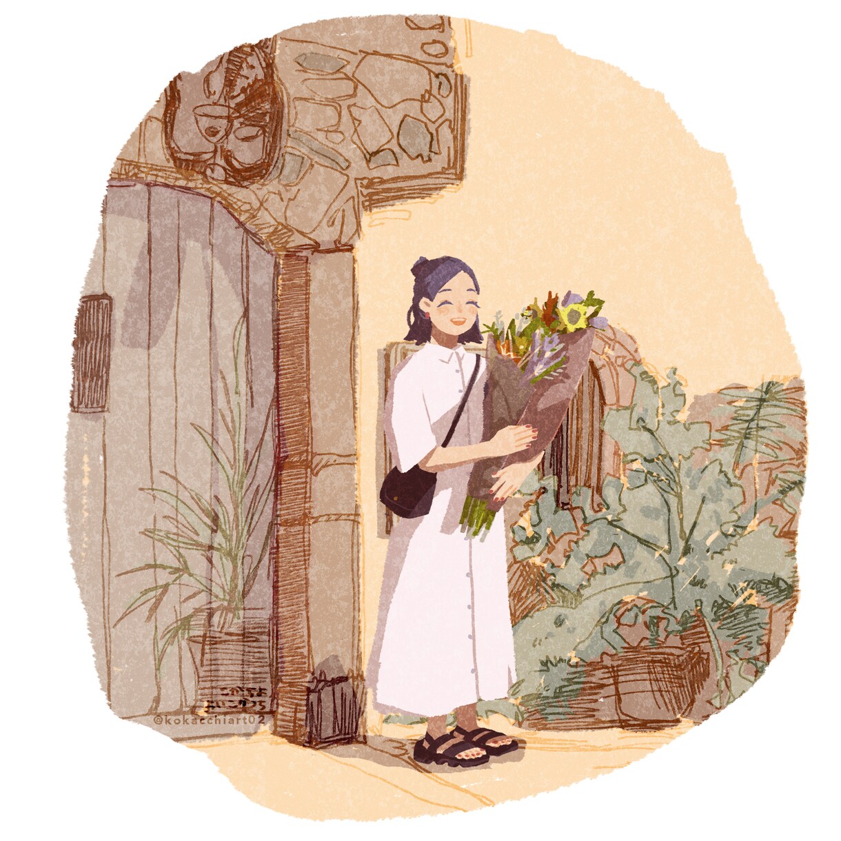 絵本のように暖かいイラストを作成します 人物や動物も◎優しい雰囲気が好きな方に。お気軽にどうぞ〜 イメージ6
