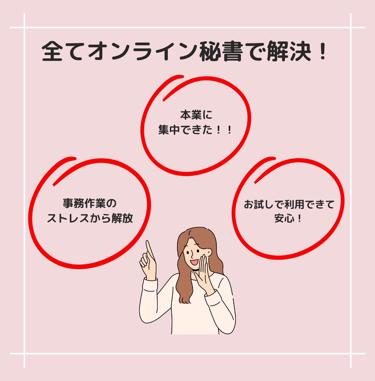 オンライン秘書　1ヶ月サポートします 《初回お試し》オンライン秘書を使ってみませんか？ イメージ3