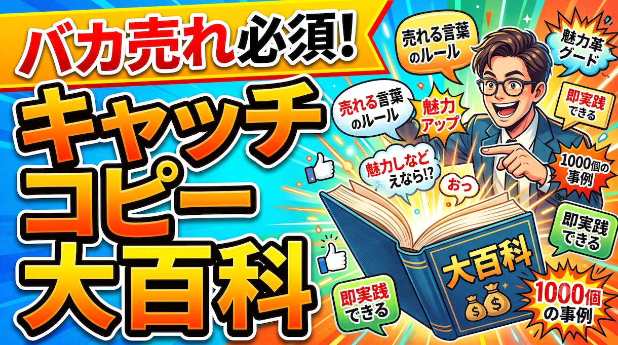 バカ売れ必須。キャッチコピー大百科売ってます 文字変えるだけでいいのになぜやらないの？ イメージ1