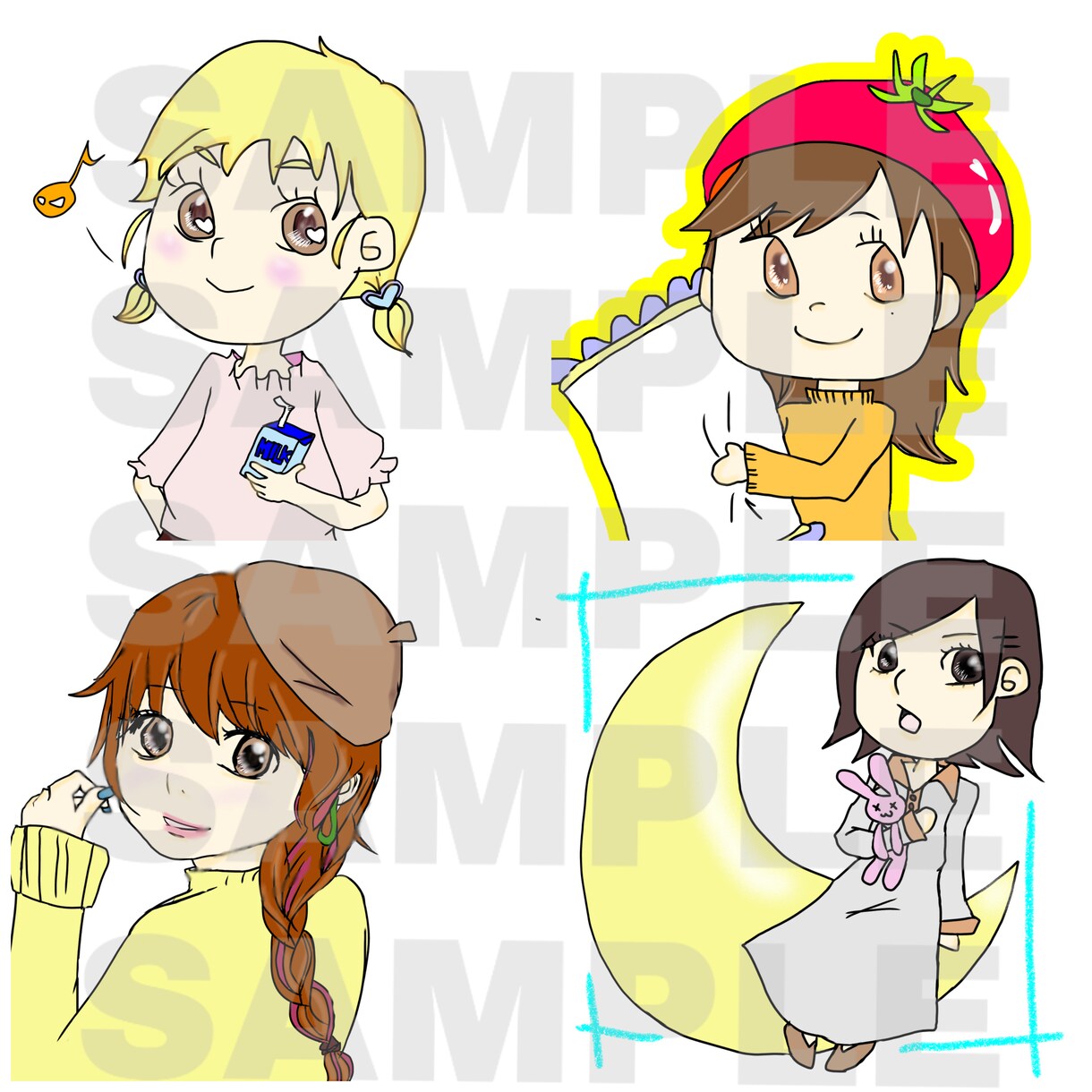 ゆるいイラストアイコン描きます ゆるタッチの絵を描きます！！！ イメージ2