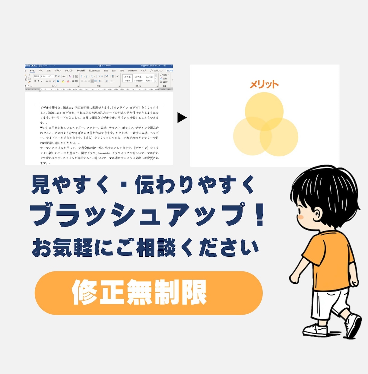 実績10年以上！伝わる資料にブラッシュアップします 読み手に伝わる構成とデザインへ改善 イメージ2