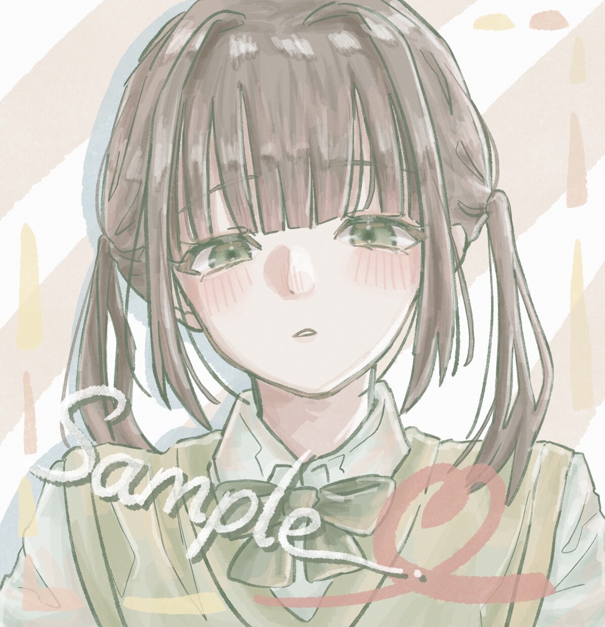優しい雰囲気のアイコンイラストを描きます なんでもお気軽にご相談ください！ イメージ8