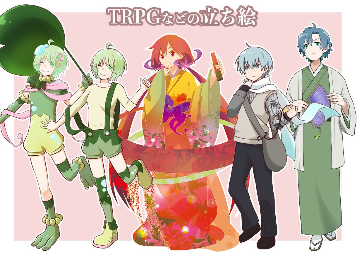キャラクターイラストの作成をします 全身・バストアップ・表情差分などご相談ください！ イメージ1