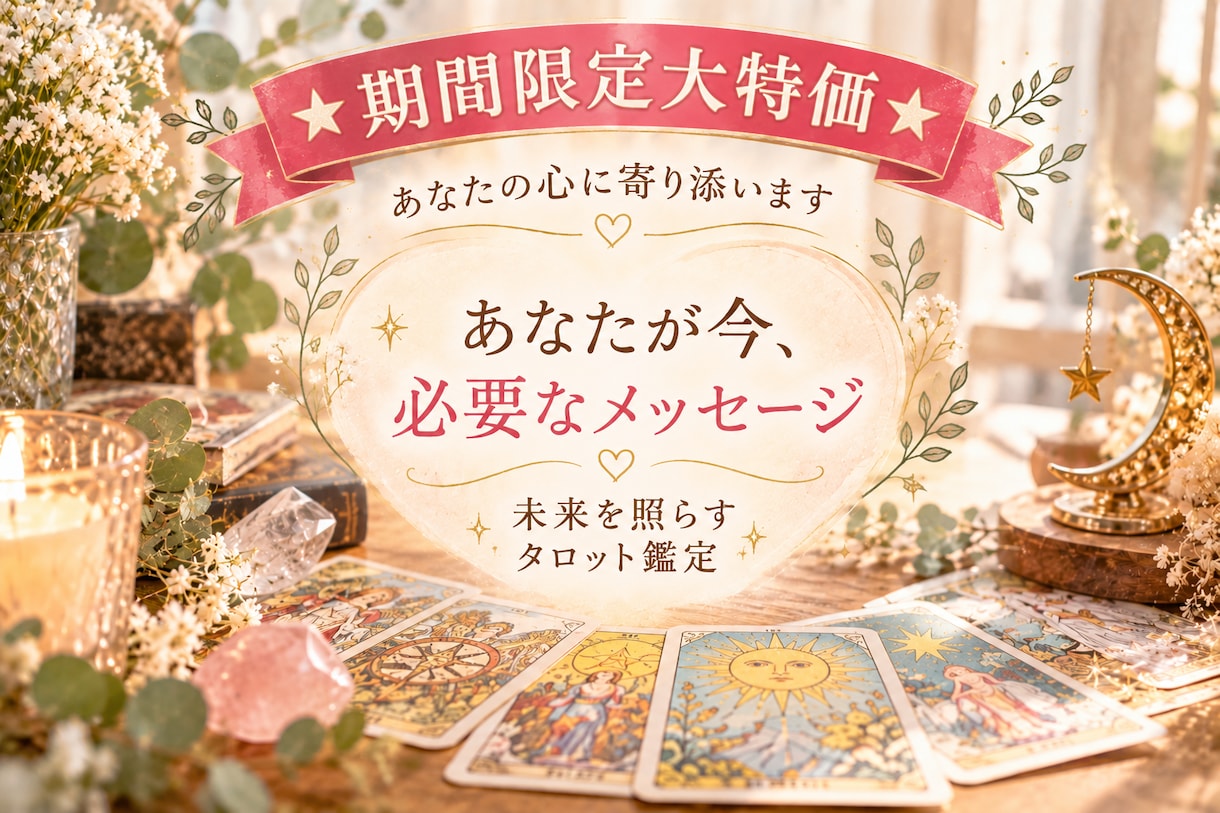 10名限定超大特価♡4000文字♡心に寄り添います あなたが今、必要なメッセージ★大ボリュームの充実鑑定★ イメージ1