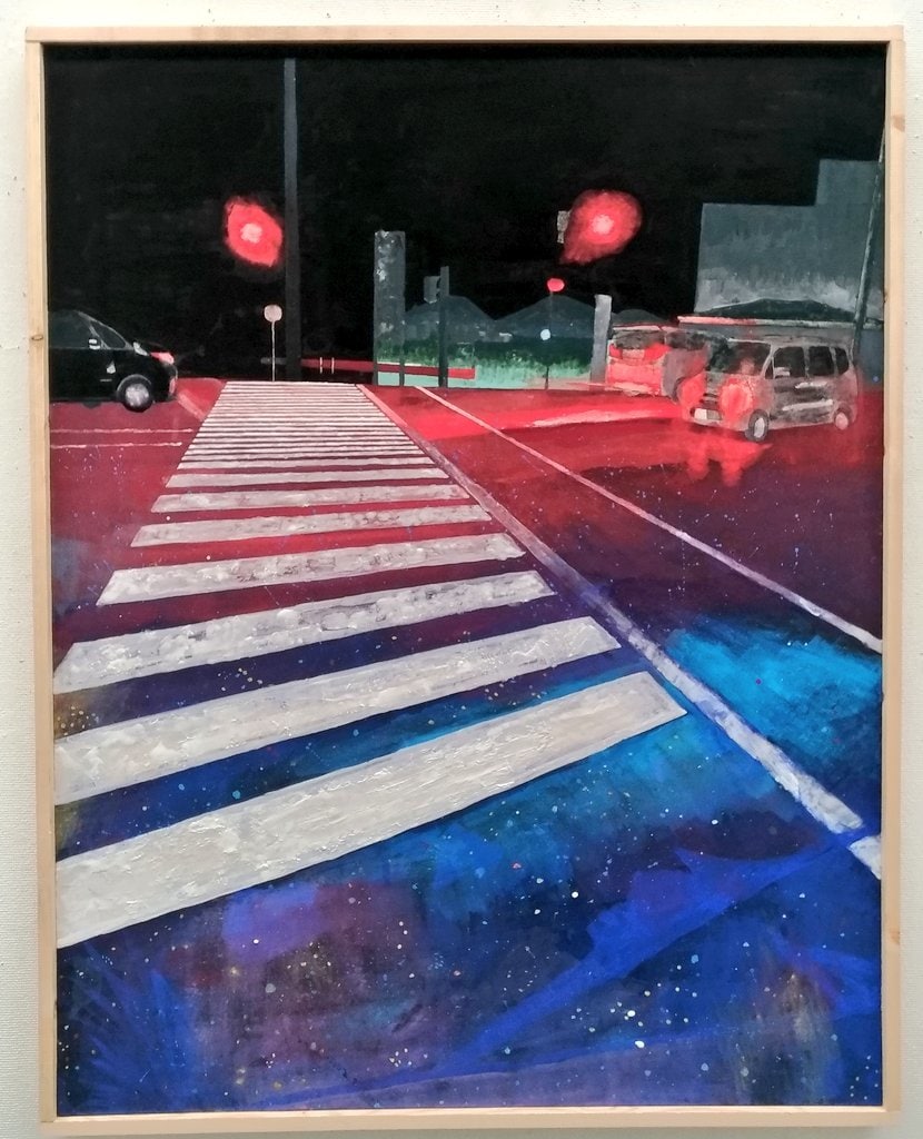 横断歩道を描きます 小さい作品をお部屋に飾りませんか イメージ1