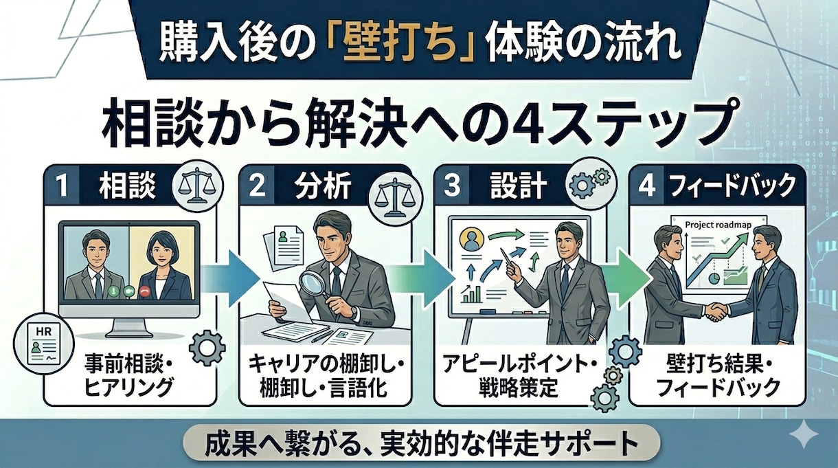 公的機関から民間！40代転職に向けた壁打ちします 40代・公的機関から民間へ！経歴を強みに変える管理部門壁打ち イメージ5