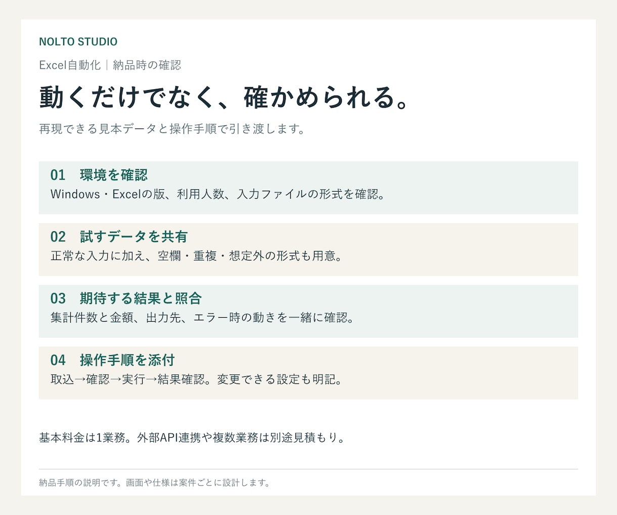 Excelマクロで集計・転記を自動化します ソースコード・操作手順付き。納品後30日サポート イメージ4