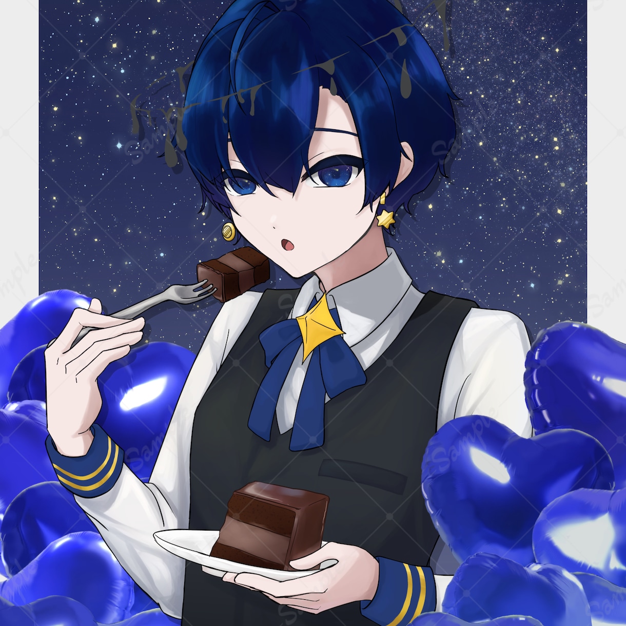 5月値下げ中‼可愛い系のイラスト製作します アイコン、ヘッダー、立ち絵制作します イメージ1