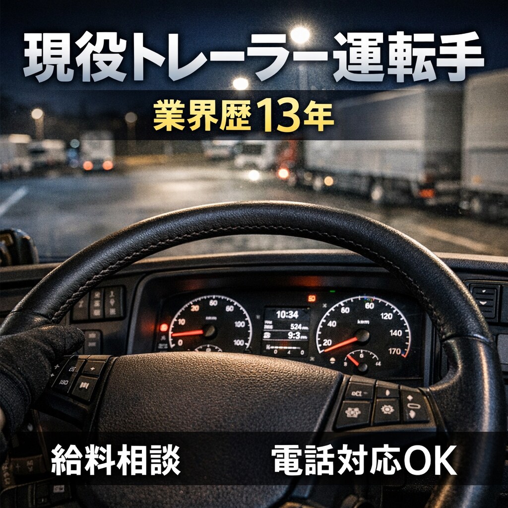現役運転手(業界13年)電話で正直に相談に乗ります 現在の仕事と給料あっているか、適性などアドバイスいたします。 イメージ1