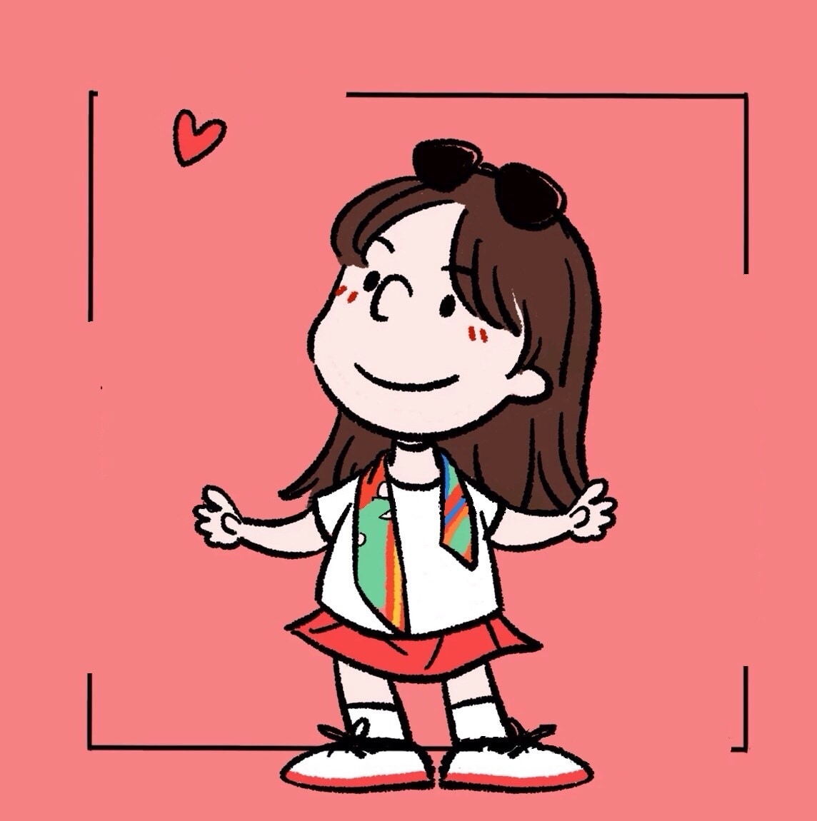 スヌーピー風イラスト・SNSアイコンを作成します カップルトプ画やウェルカムボードにもご対応できます★ イメージ1