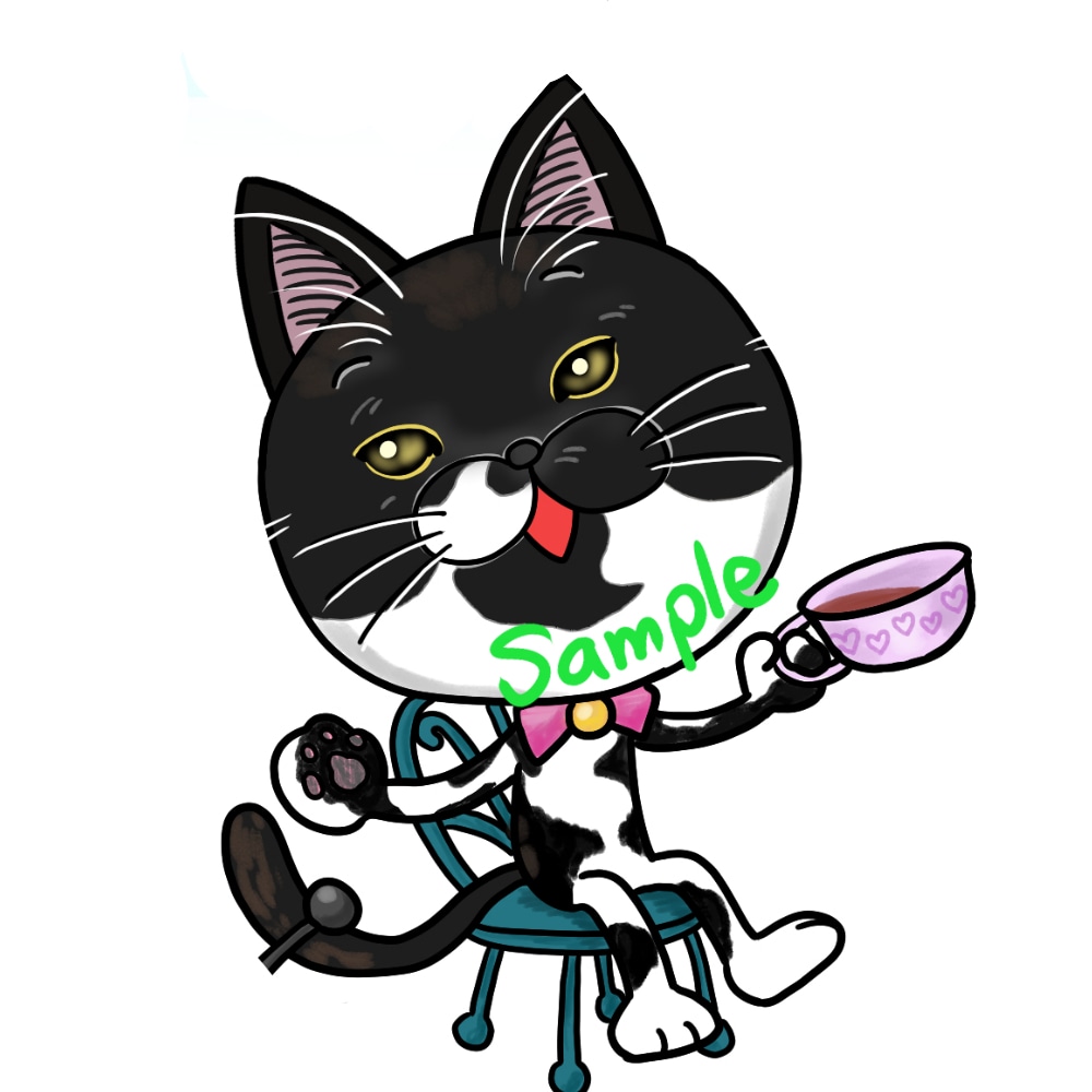 ネコちゃんの似顔絵風デフォルメイラスト描きます SNSアイコンやプレゼント、思い出に★ イメージ5