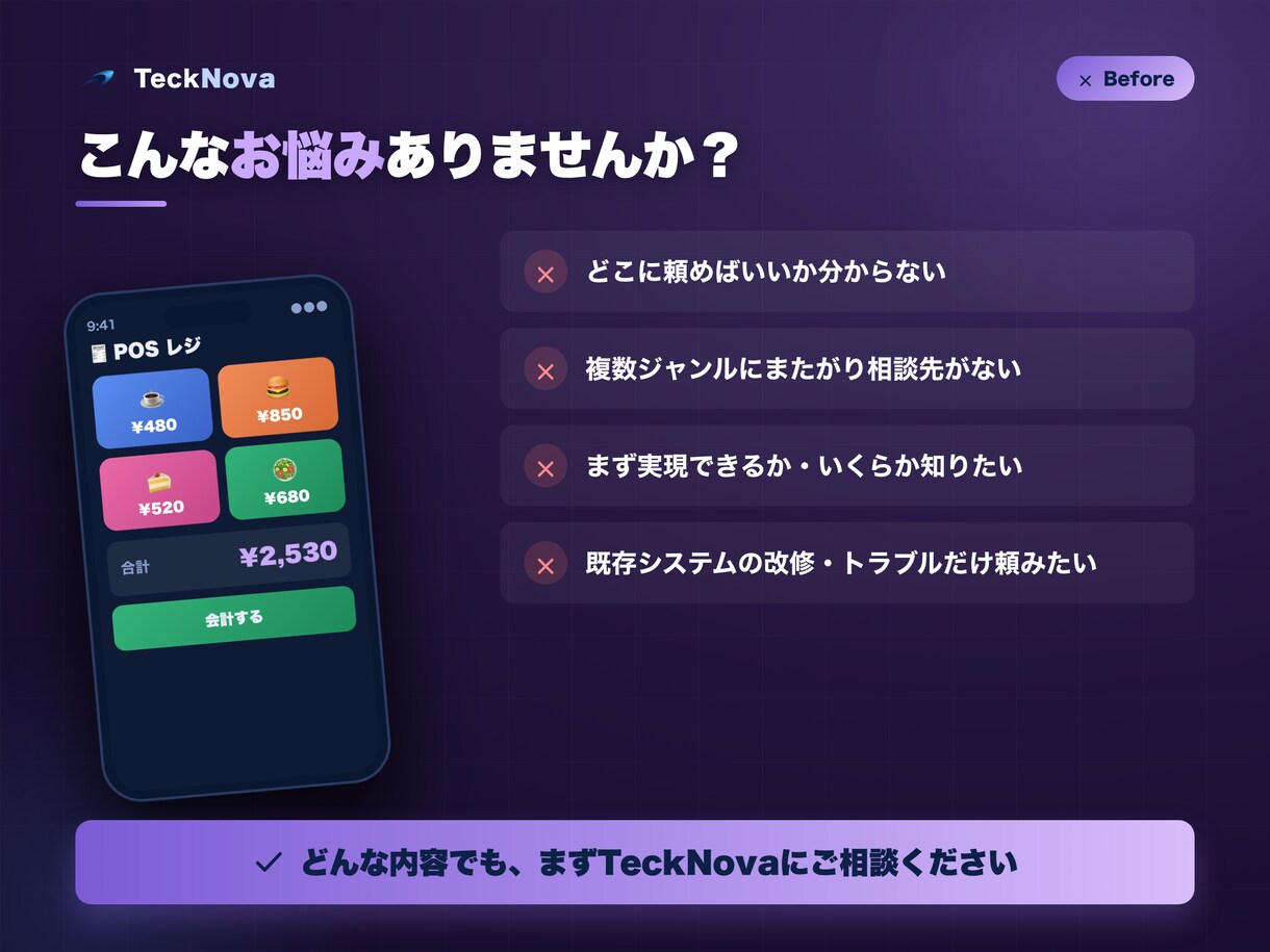システム・アプリ・Webを何でも開発します ジャンル不問。やりたいことを上場企業実績のプロが形にします イメージ3