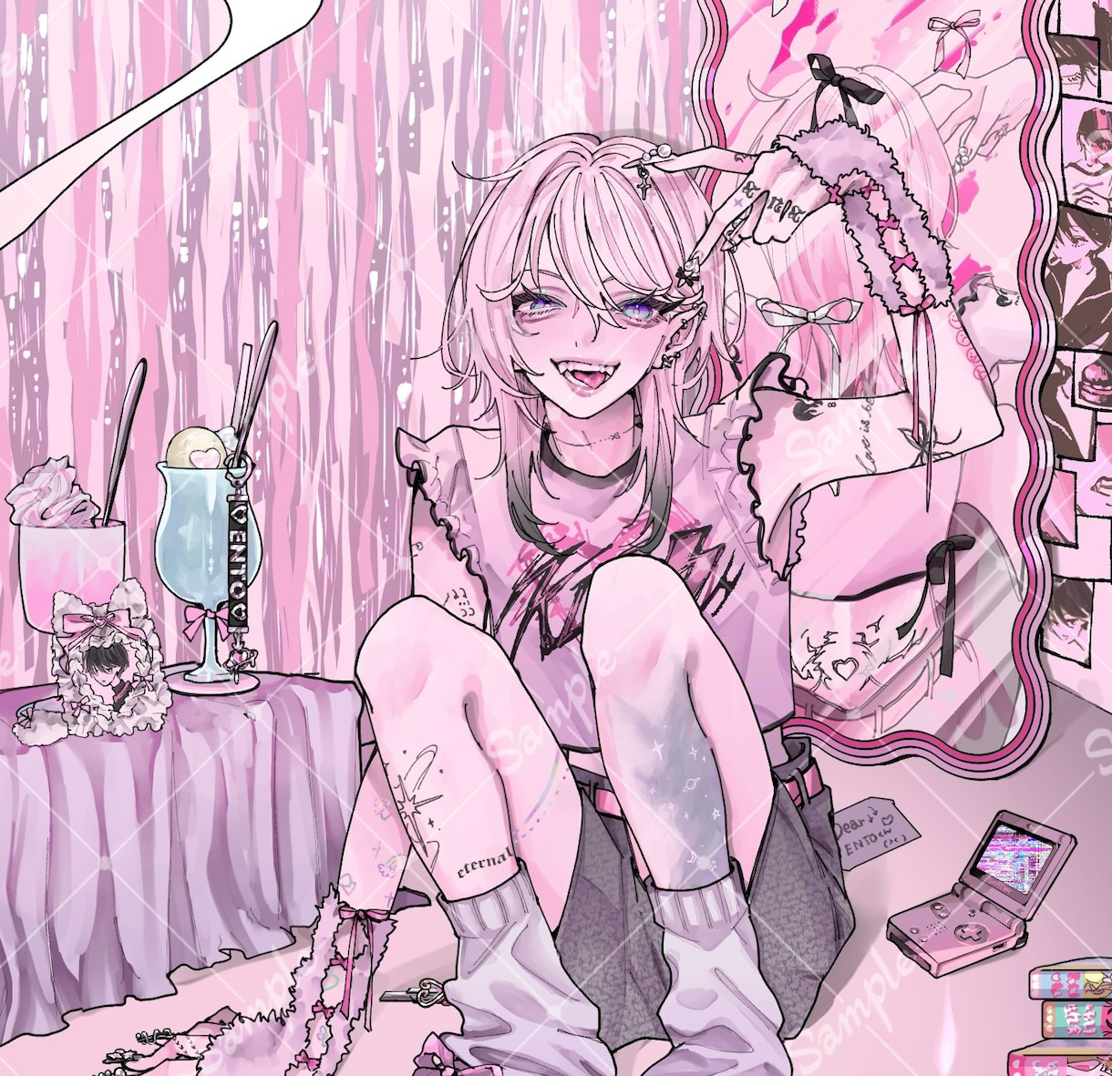 中世的୨ৎかわいい系のイラストを制作いたします 10〜20代までの男の子や女の子のイラストが得意です⭑.ᐟ イメージ1