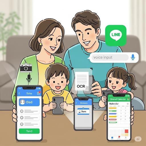 スケジュール管理執事　LINE BOTを提供します 毎朝予定と天気の連絡、音声入力、画像入力、ニックネーム対応 イメージ1